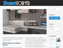 Tablet Screenshot of dormstormer.com